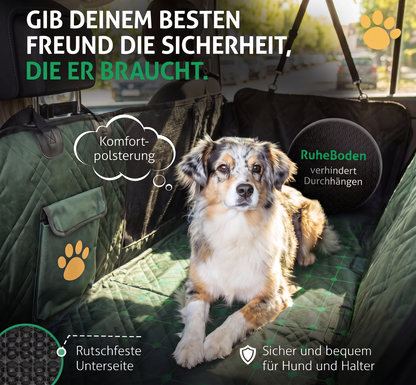 Velunova Rücksitzverlängerung für Hunde – mit festem Boden